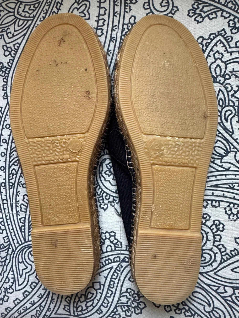 VISCATA Black Women's Canvas Espadrilles 42 EUC